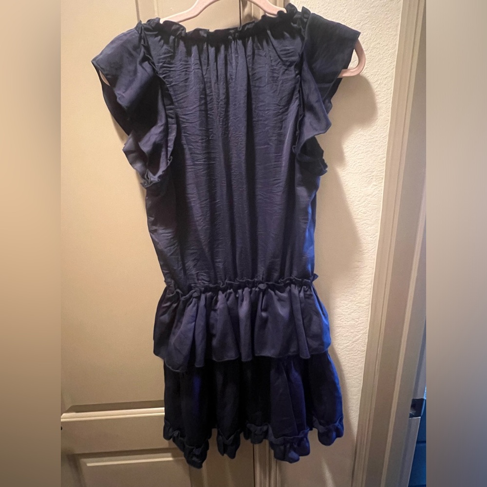 Navy TCEC Ruffle Dress - Picture 3 of 3